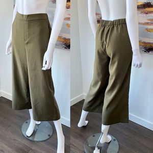 BANANA REPUBLIC Rowan Wide Leg High Waisted Cropped Pant